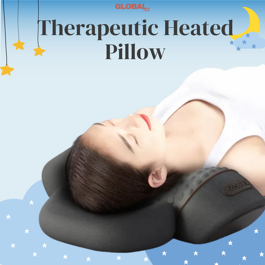 Therapeutic Heated Neck and Spine Relief Pillow